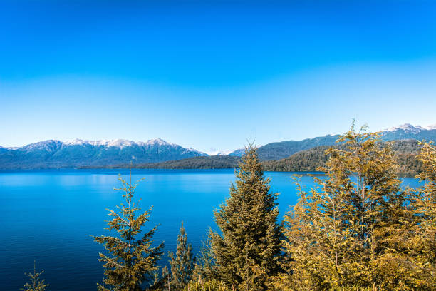 Mountains and Lake, summer landscape. Mountains and Lake, summer landscape in San Martin de los andes, Argentina. lácar lake photos stock pictures, royalty-free photos & images