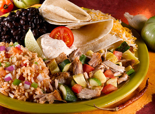 Tacos  mexican culture food mexican cuisine fajita stock pictures, royalty-free photos & images