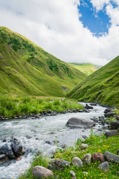 istock Mountain region landscape in Kazbegi, Georgia - Dramatic landscape 1171822010