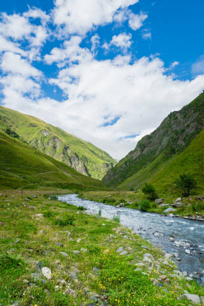 istock Mountain region landscape in Kazbegi, Georgia - Dramatic landscape 1171822016