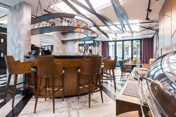 istock Interior of a modern hotel  lounge cafe bar restaurant 1171823664