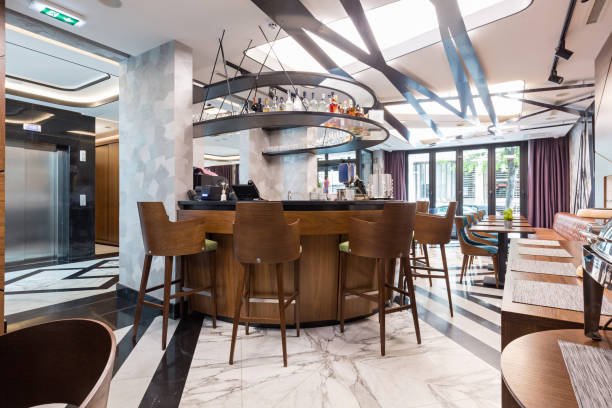 istock Interior of a modern hotel  lounge cafe bar restaurant 1171823674