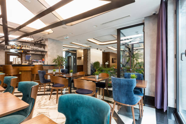 istock Interior of a modern hotel  lounge cafe bar restaurant 1171823730