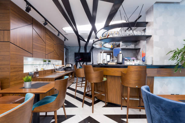 istock Interior of a modern hotel  lounge cafe bar restaurant 1171823765