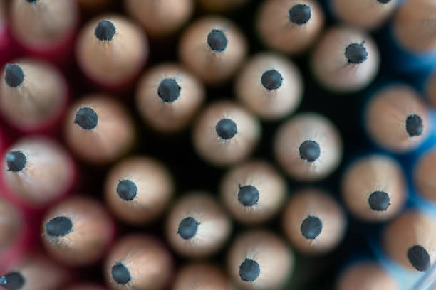 istock Close up front image of stacked pencils tip.shallow focus effect. 1171825145