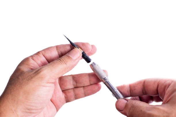 istock Assemble the pencil together with the handle. 1171835094