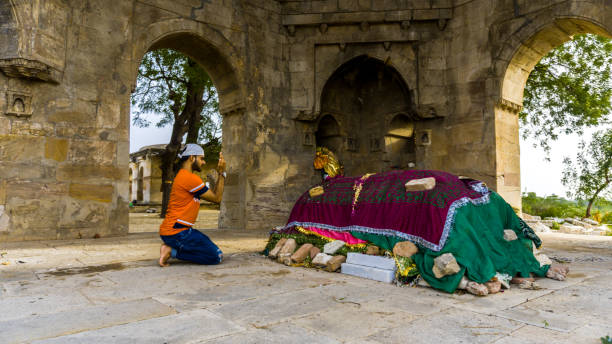 istock Young man reading Namaz 1171855261