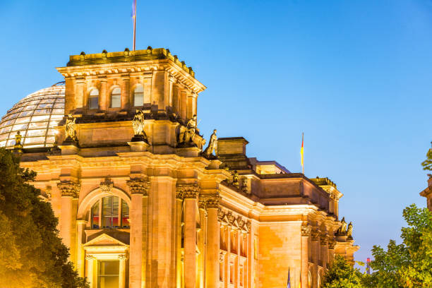 istock Reichstag and Bundestag Dome at night, Berlin 1171857899