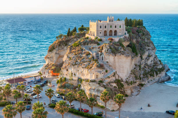istock Tropea monastery view at summer sunset, Calabria, Italy 1171858575