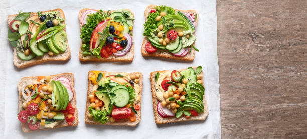 istock Assortment vegan sandwiches. 1171859259