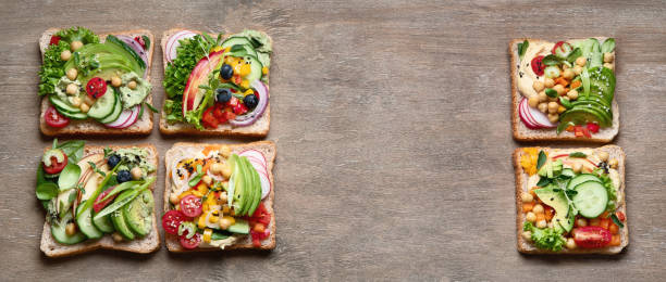 istock Assortment vegan sandwiches. 1171859304