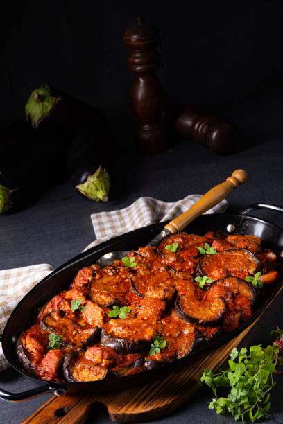 istock arni me melitzanes - stewed lamb with eggplant 1171861042