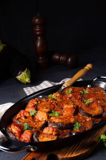 istock arni me melitzanes - stewed lamb with eggplant 1171861090