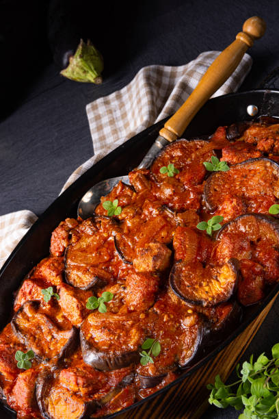 istock arni me melitzanes - stewed lamb with eggplant 1171861099