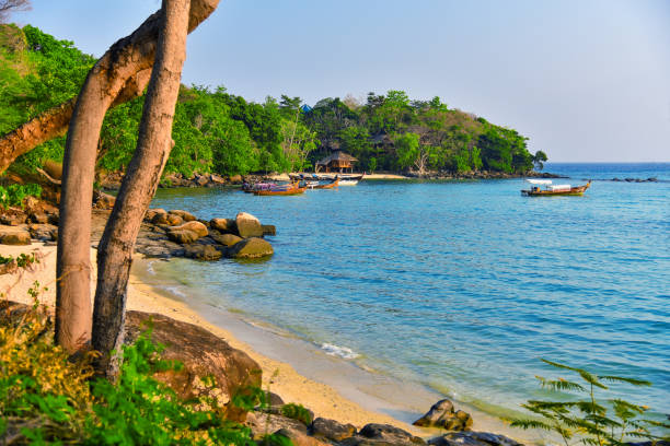 istock Tropical paradise beach. Thailand seascape lagoon. 1171862279