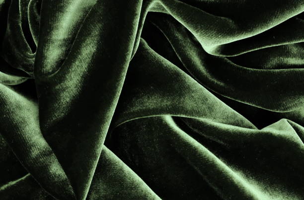 istock velvet texture grey green colors background, expensive luxury fabric, material,  wallpaper. copy space 1171865285