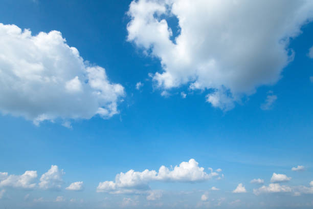 istock Beautiful background. White clouds in the blue sky. 1171865623
