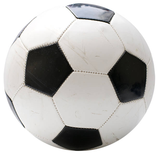 istock Used soccer ball isolated on white 117187143