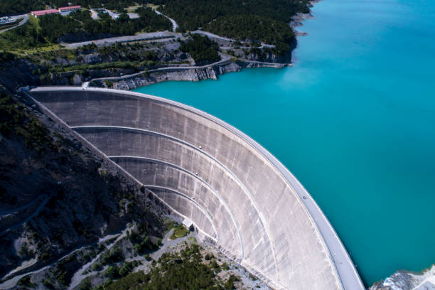 istock Hydroelectric power plant in the alps - Dam 1171876055