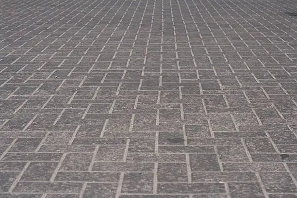 Cobblestone pattern in Valmiera, Latvia