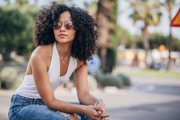 istock Beautiful curly haired lady 1171887072