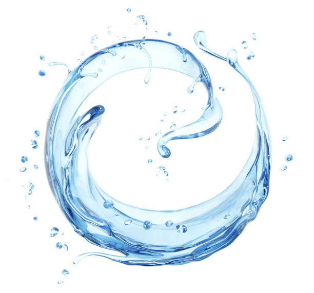 istock Splashing of water abstract background, 3d rendering 1171889561