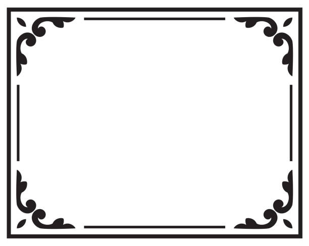 орнамент кадр - frame bookplate elegance picture frame stock illustrations