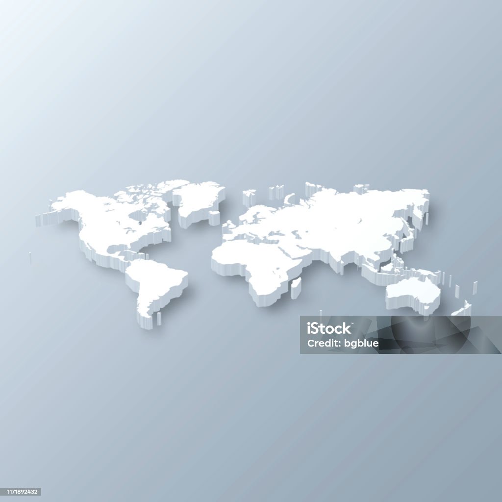 World Map 3d Resolution World Map Vector 3d
