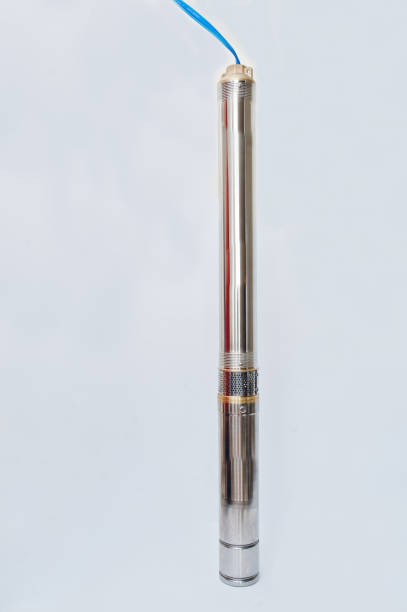 istock Deep well submersible pump isolated on white. 1171893205