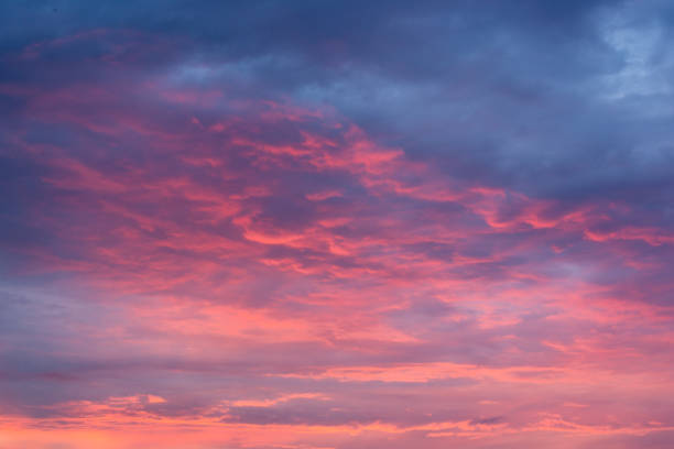 istock Scarlet sky at sunset with beautiful clouds 1171896857
