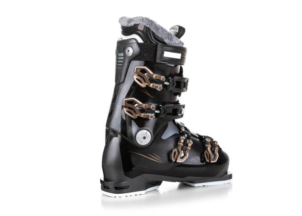 istock Professional woman ski boots isolated on white background 1171900351