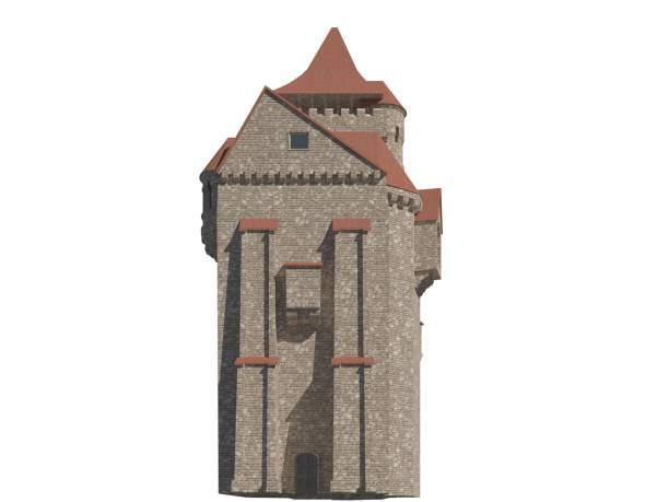 istock Fairy Tale Castle Isolated on White Background 3D Illustration 1171900486