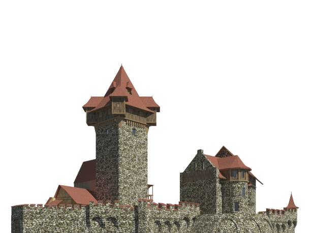 istock Fairy Tale Castle Isolated on White Background 3D Illustration 1171900488