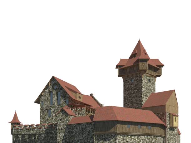 istock Fairy Tale Castle Isolated on White Background 3D Illustration 1171900555