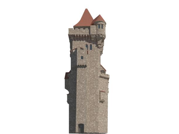 istock Fairy Tale Castle Isolated on White Background 3D Illustration 1171900578