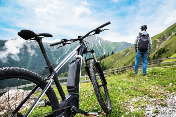 istock Man Enjoying View After Finishing Uphill Mountain Track 1171903573