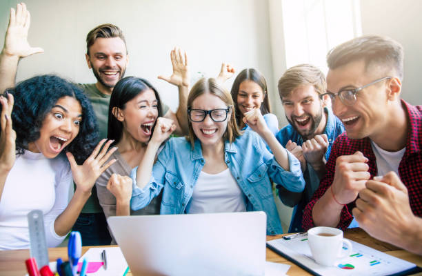 istock Modern happy start up team in casual clothes in office or co-working space are working and discussion them plans and ideas. 1171909408
