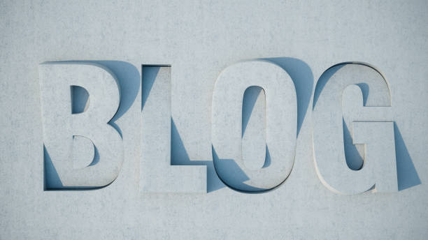 istock Blog Sign Carved in Concrete 1171910642