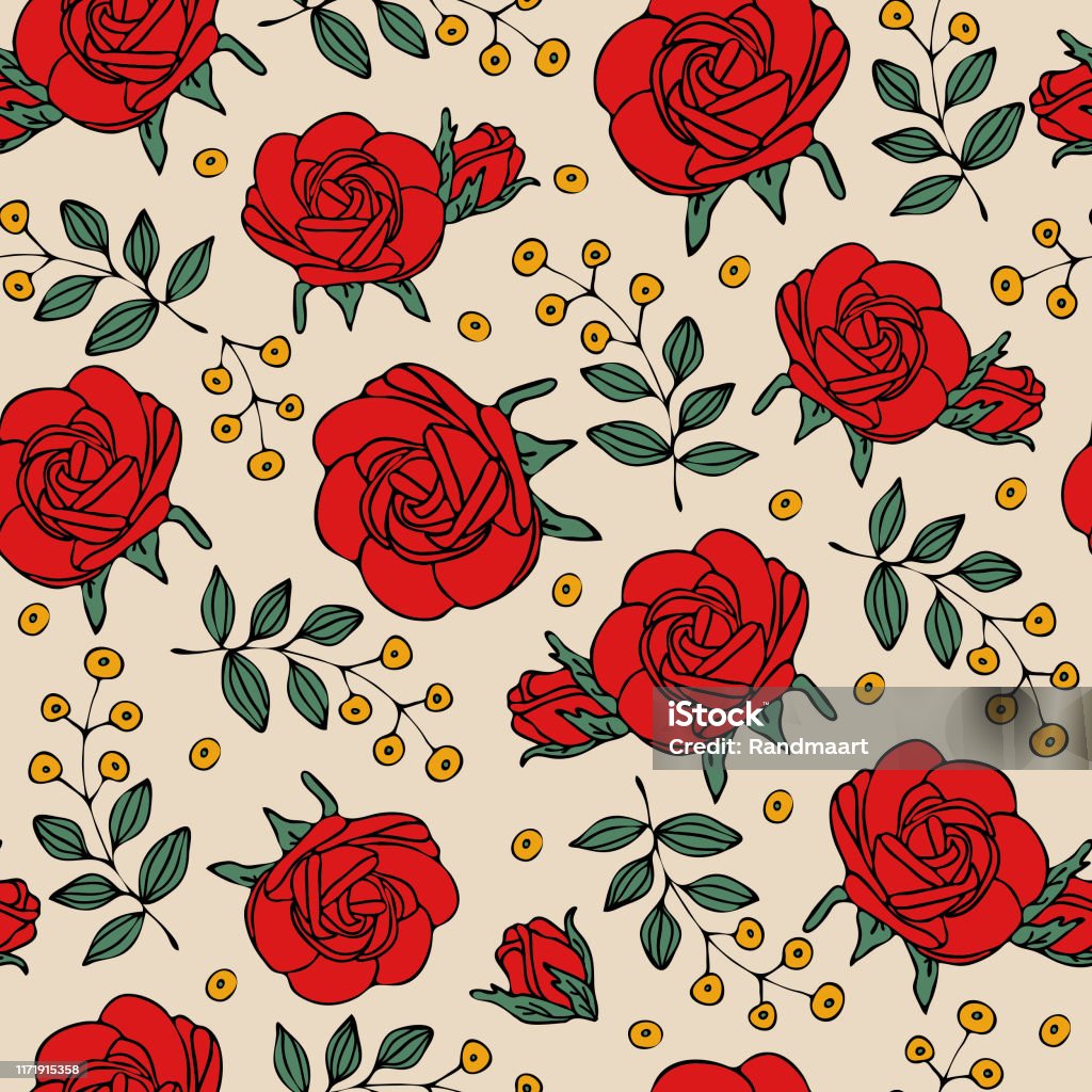 Red Roses Pattern Wallpaper Computer Red Rose Pattern Wallpaper