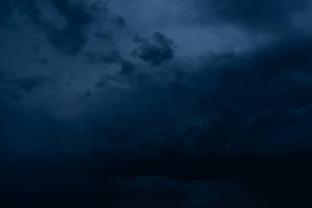 istock Dramatic stormy dark cloudy sky, natural photo background 1171916664