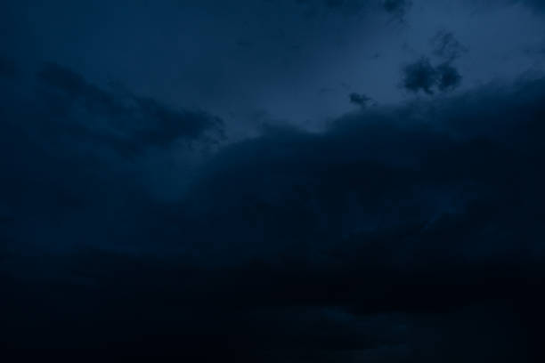 istock Dramatic stormy dark cloudy sky, natural photo background 1171916893