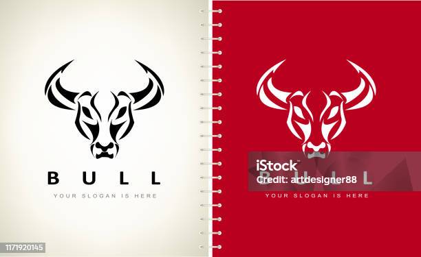 Bull Writing Bull Head Vector Design Stock Illustration - Download Image Now - Texas ...