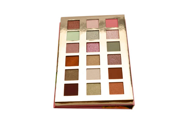 istock Eye shadow palette isolated on white background. Copy space. 1171927461