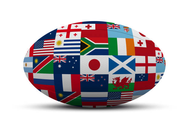 istock Rugby ball with the flag of Argentina 1171928744