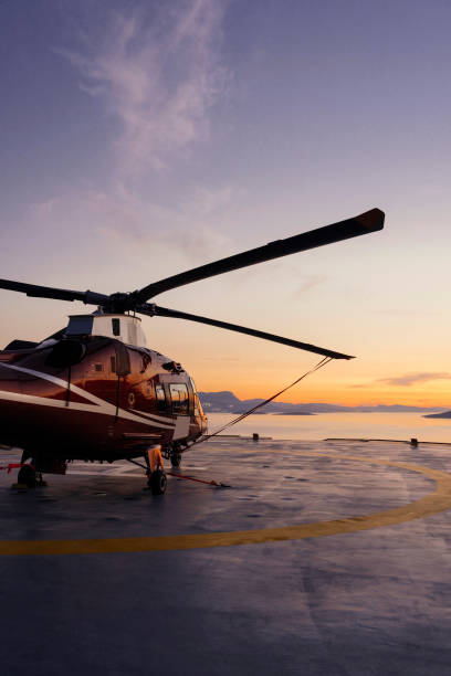 Bodrum, Turkey - Middle East - July 10, 2019, No People, Sunset, Purple, Cloud - Sky, Luxury, Helicopter