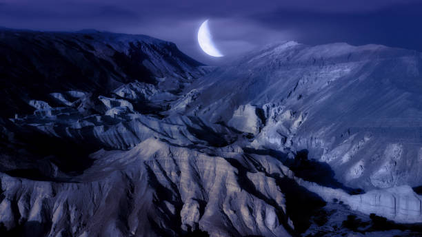 istock Crescent moon in the Negev desert 1171935996