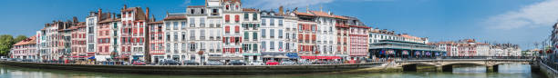 Panorama of Historical and cultural city center of Bayonne, France Panorama of a Historical and cultural city center of Bayonne, Pyrenees, France bayonne stock pictures, royalty-free photos & images