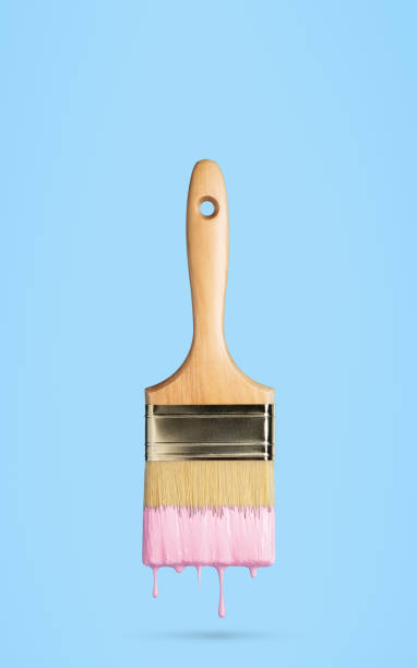 istock Perfect paintbrush on blue with clipping path 1171942025