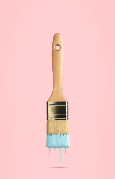 istock Perfect paintbrush on pink with clipping path 1171943909