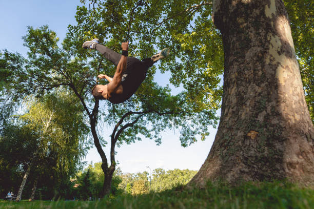 istock Free runner in the park 1171945998
